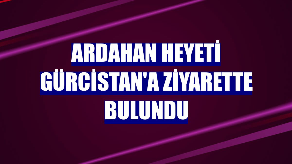 Ardahan heyeti Gürcistan'a ziyarette bulundu