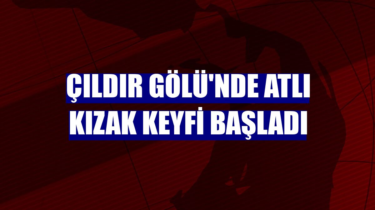 Çıldır Gölü'nde atlı kızak keyfi başladı