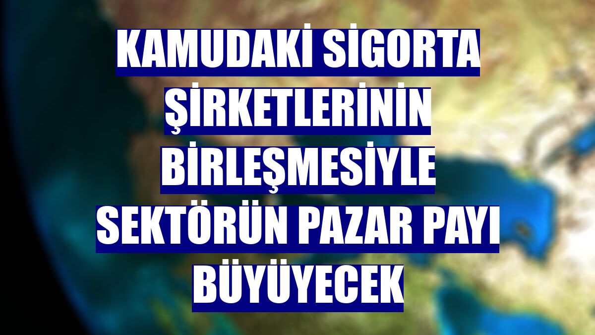 Kamudaki sigorta şirketlerinin birleşmesiyle sektörün pazar payı büyüyecek