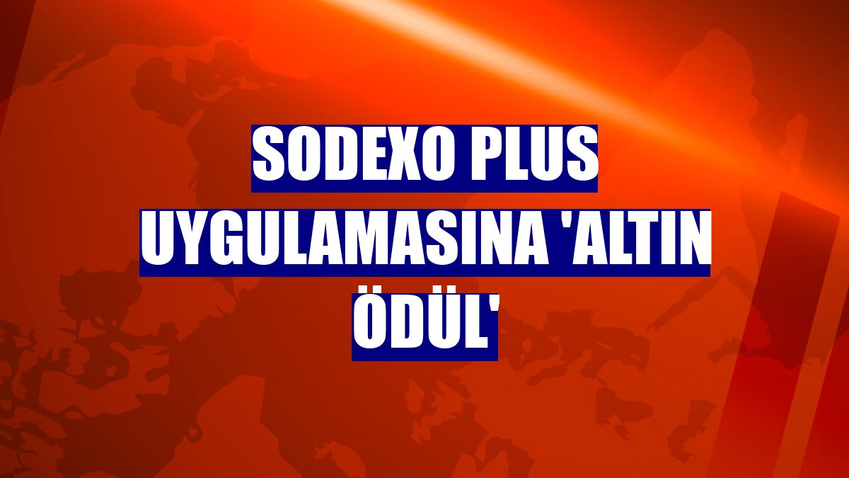 Sodexo Plus uygulamasına 'Altın Ödül'