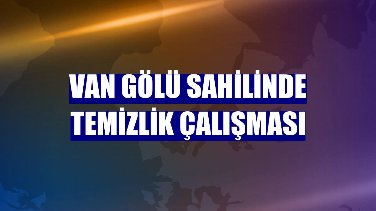 Van Gölü sahilinde temizlik çalışması