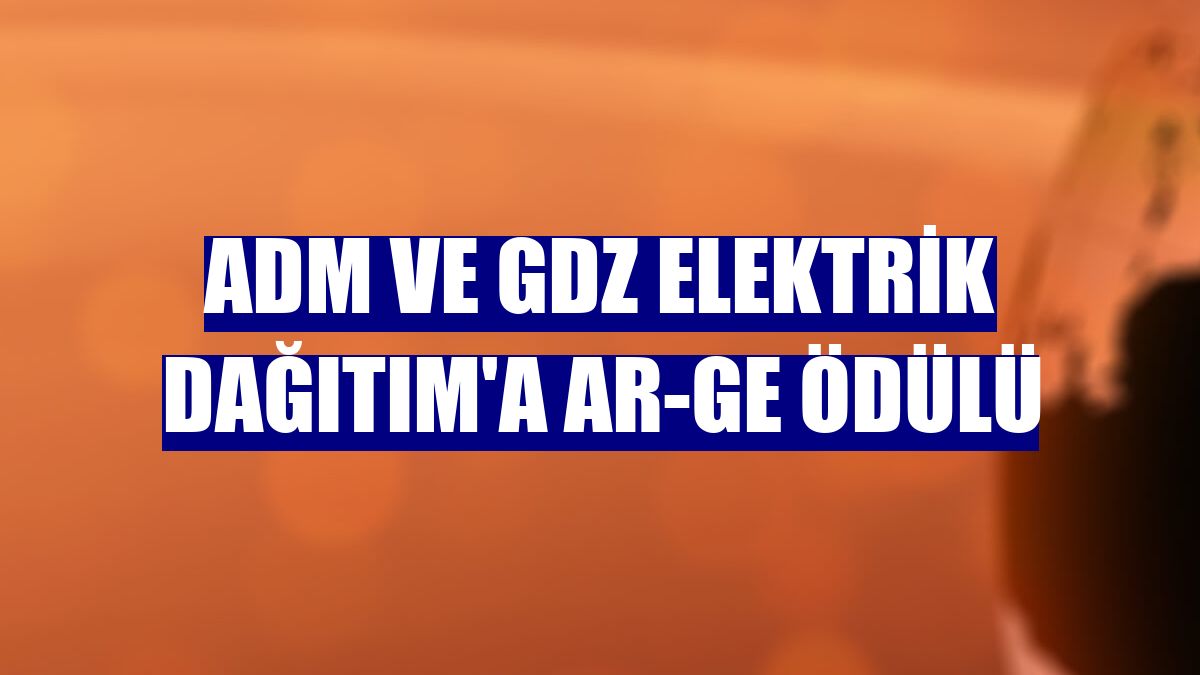 ADM ve GDZ Elektrik Dağıtım'a Ar-Ge Ödülü