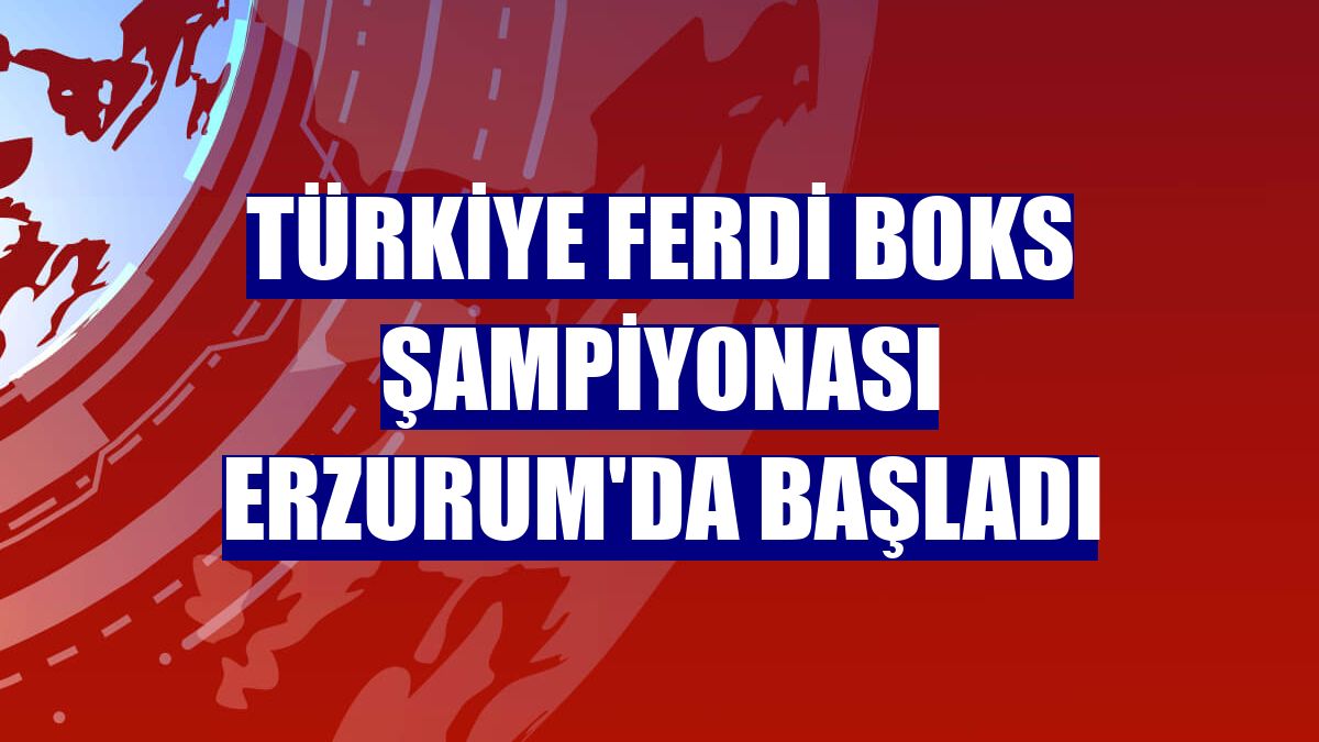 Türkiye Ferdi Boks Şampiyonası Erzurum'da başladı