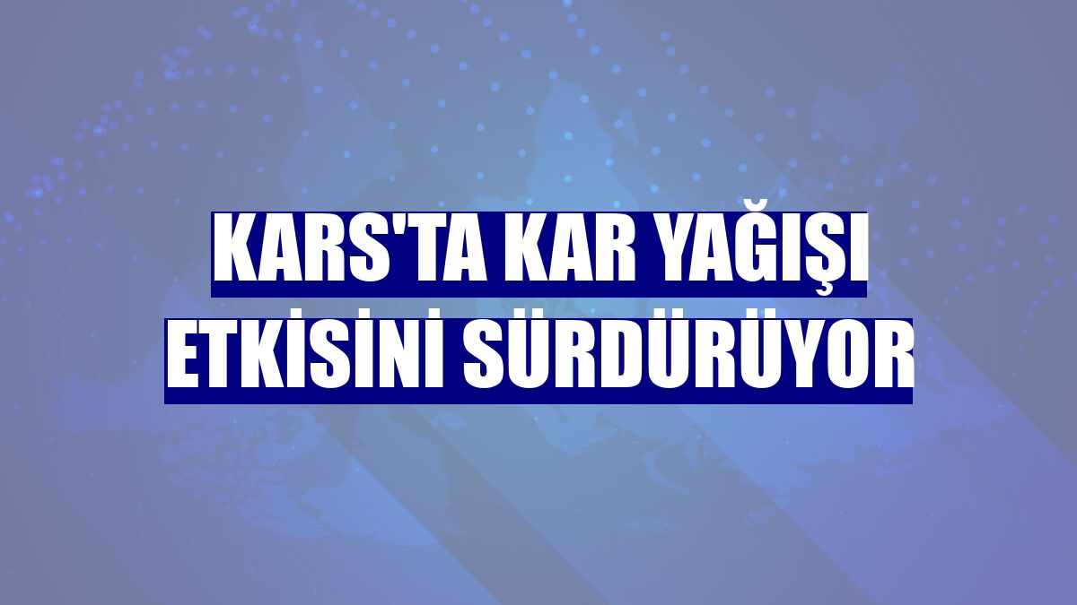 Kars'ta kar yağışı etkisini sürdürüyor
