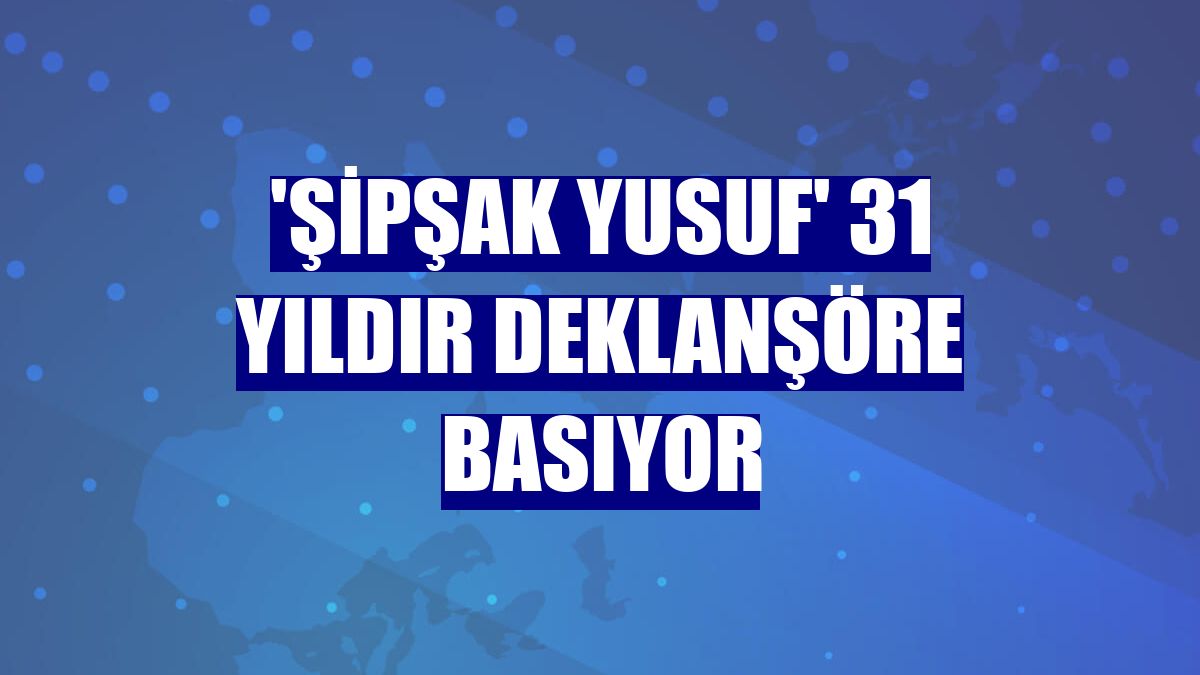 'Şipşak Yusuf' 31 yıldır deklanşöre basıyor
