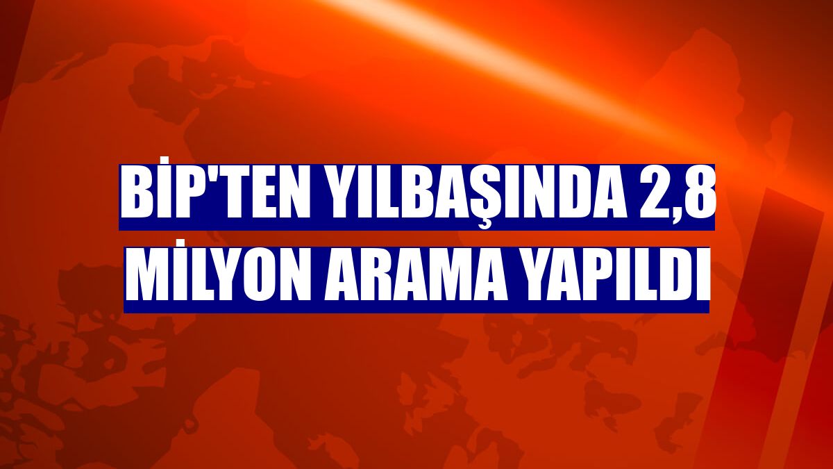 BiP'ten yılbaşında 2,8 milyon arama yapıldı