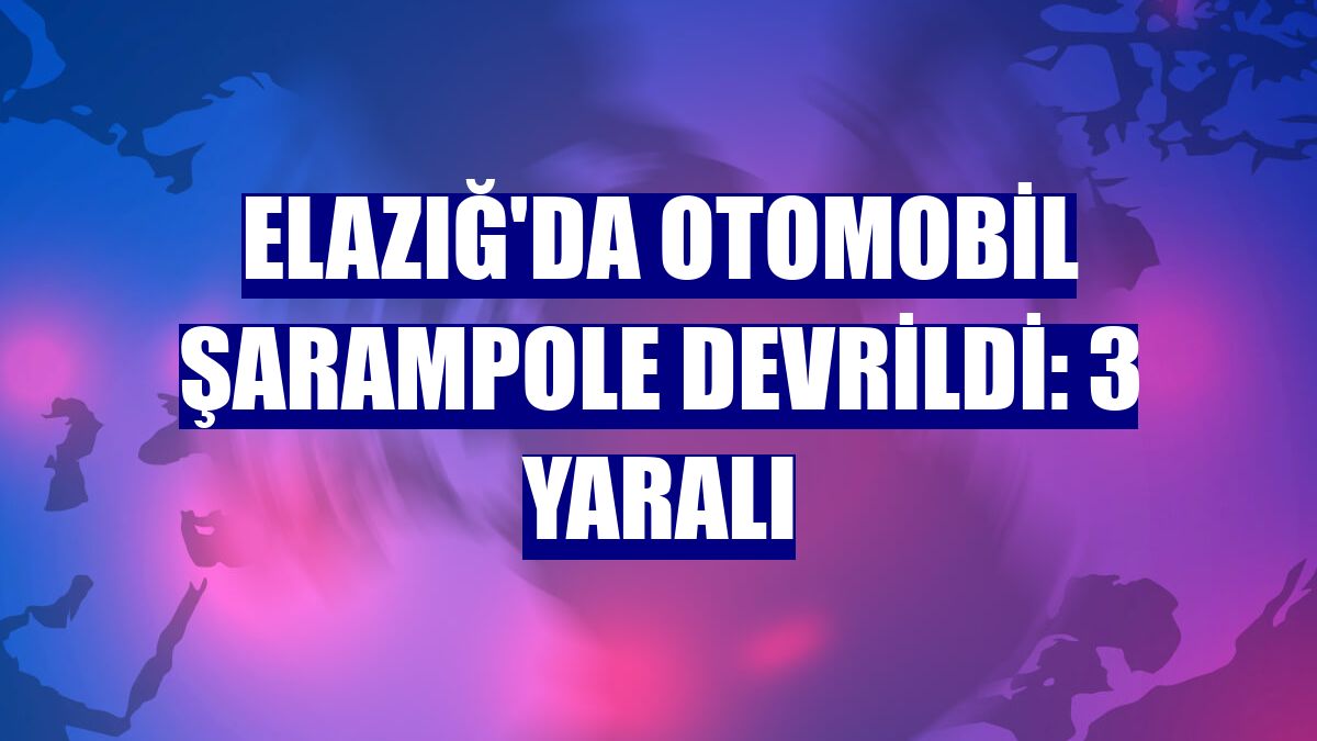 Elazığ'da otomobil şarampole devrildi: 3 yaralı