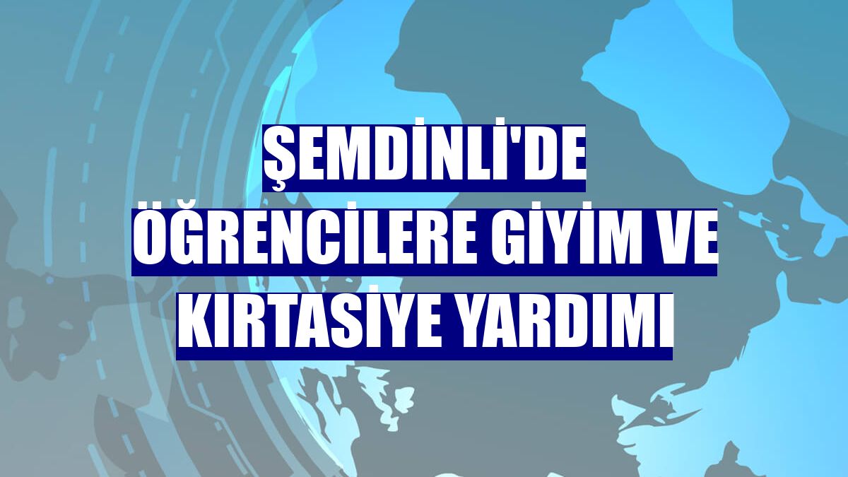Şemdinli'de öğrencilere giyim ve kırtasiye yardımı