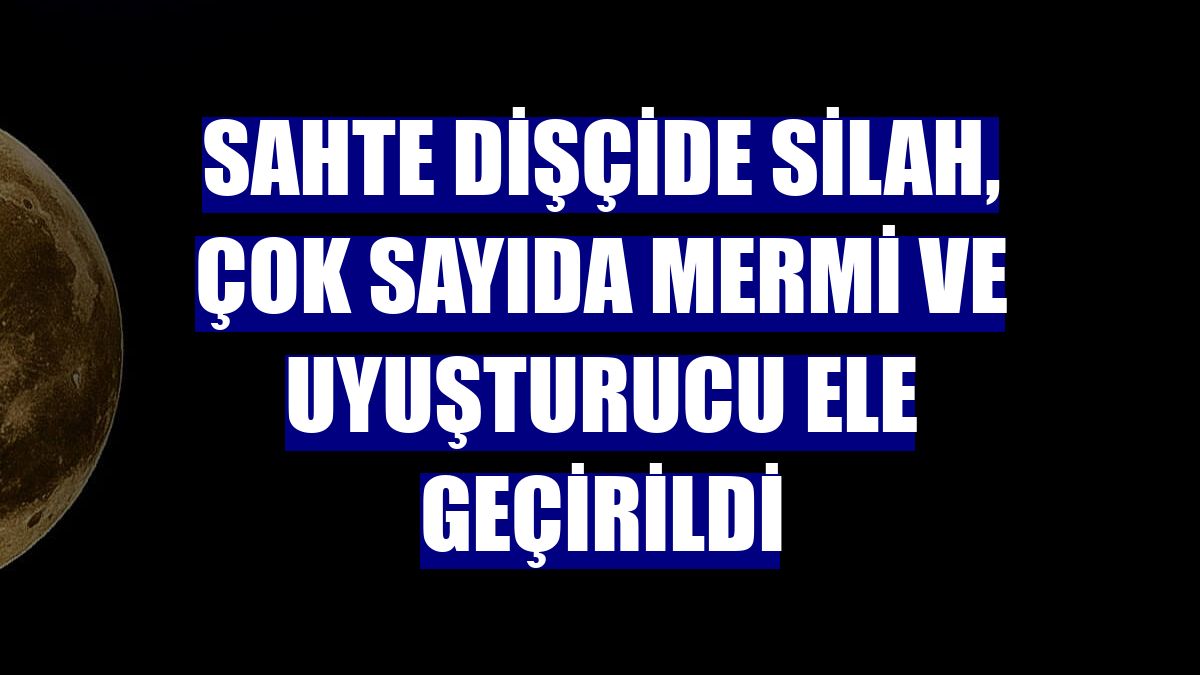 Sahte dişçide silah, çok sayıda mermi ve uyuşturucu ele geçirildi