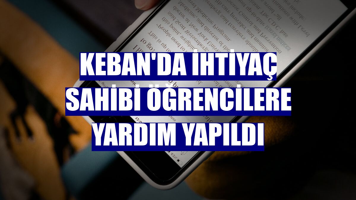 Keban'da ihtiyaç sahibi öğrencilere yardım yapıldı