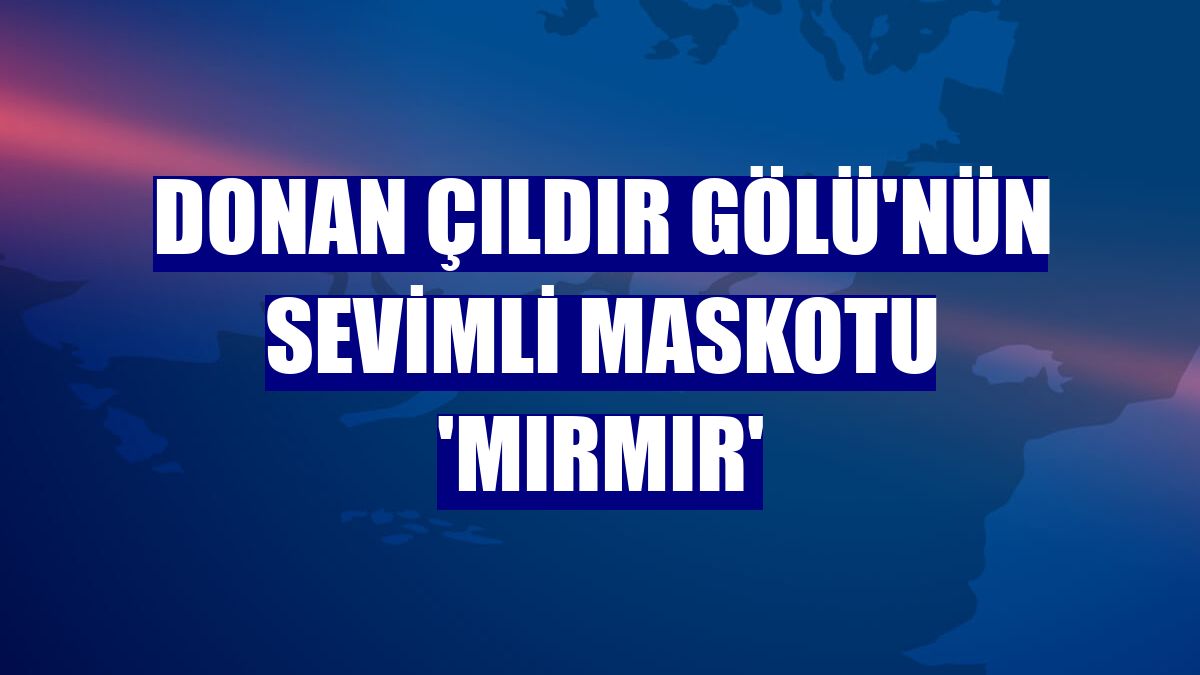 Donan Çıldır Gölü'nün sevimli maskotu 'Mırmır'