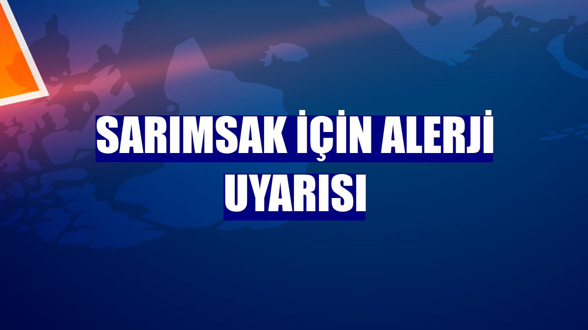 Sarımsak için alerji uyarısı