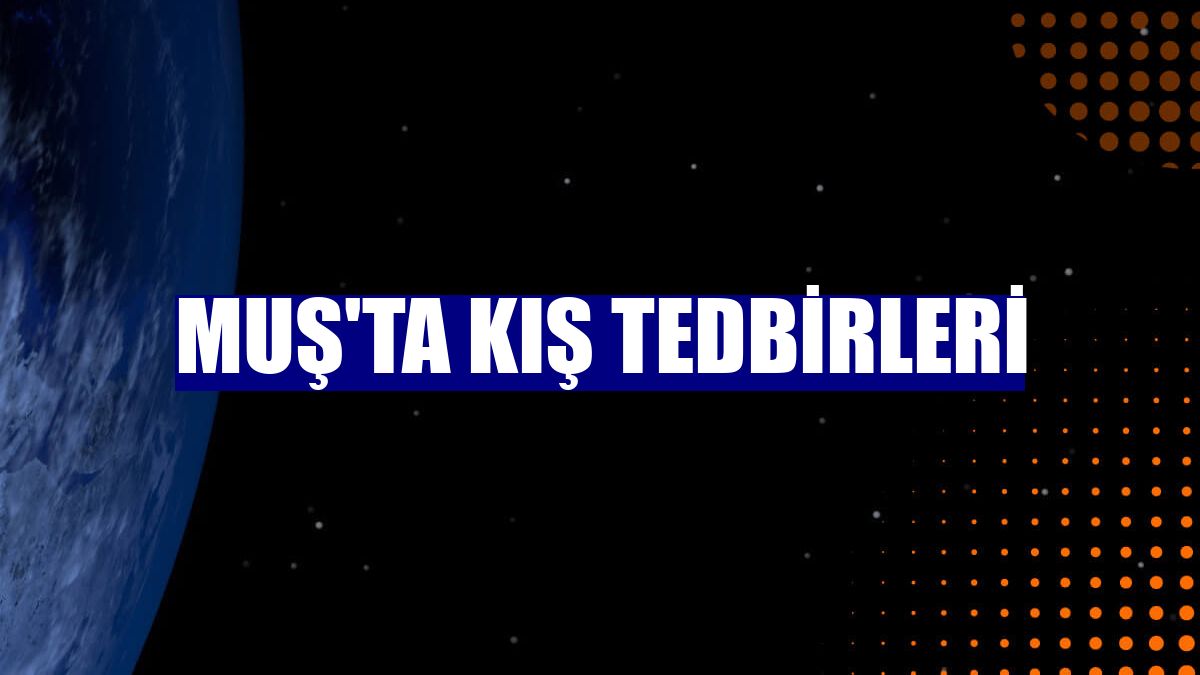 Muş'ta kış tedbirleri
