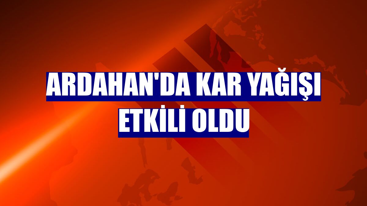 Ardahan'da kar yağışı etkili oldu
