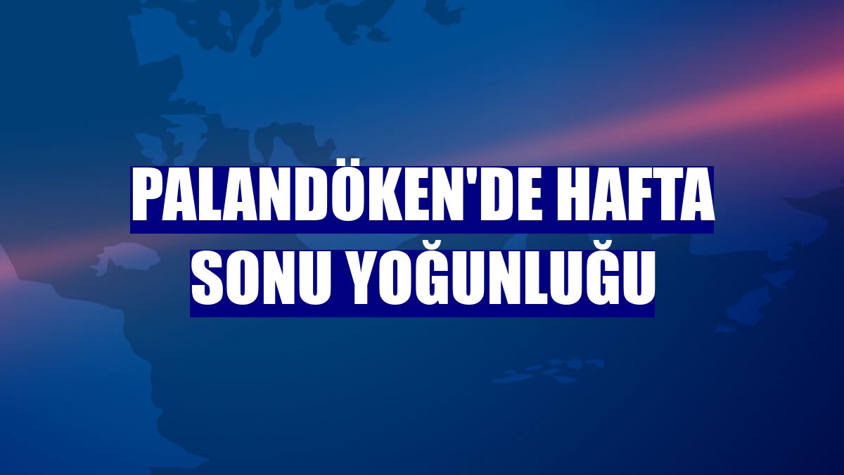 Palandöken'de hafta sonu yoğunluğu