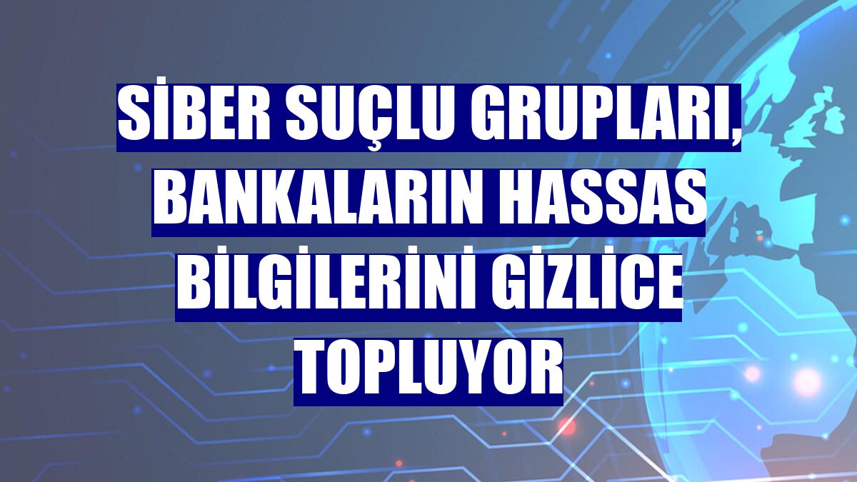 Siber suçlu grupları, bankaların hassas bilgilerini gizlice topluyor