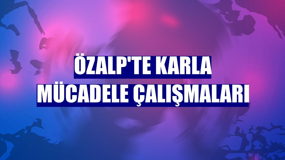 Özalp'te karla mücadele çalışmaları