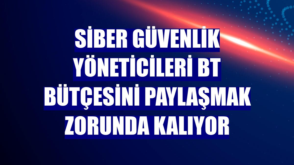 Siber güvenlik yöneticileri BT bütçesini paylaşmak zorunda kalıyor