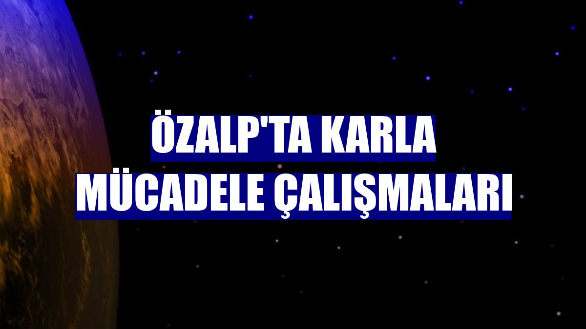 Özalp'ta karla mücadele çalışmaları