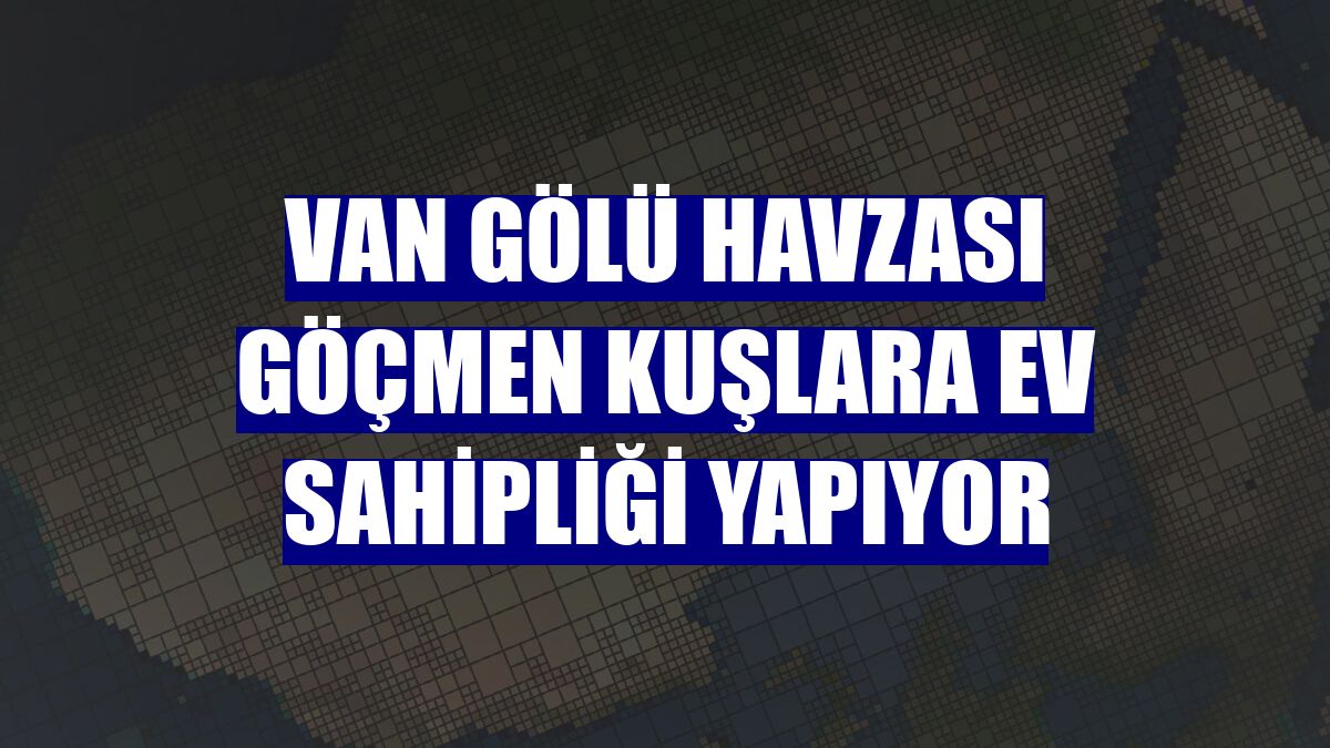 Van Gölü Havzası göçmen kuşlara ev sahipliği yapıyor