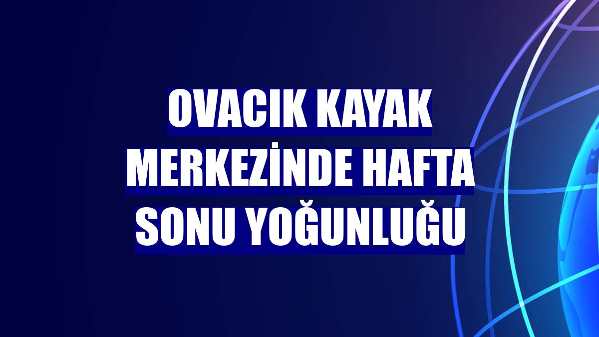 Ovacık Kayak Merkezinde hafta sonu yoğunluğu