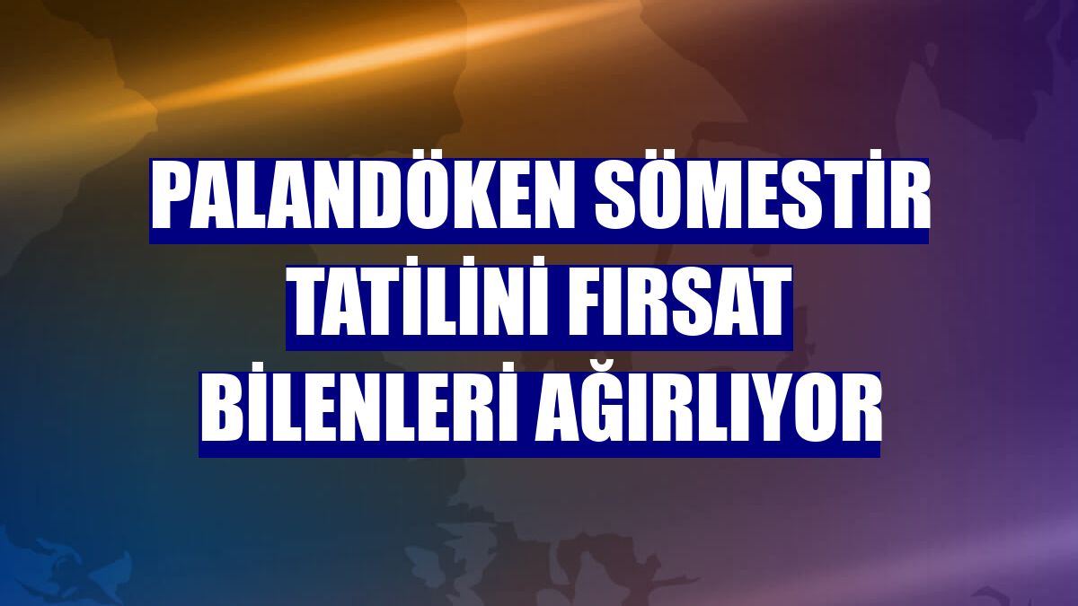 Palandöken sömestir tatilini fırsat bilenleri ağırlıyor