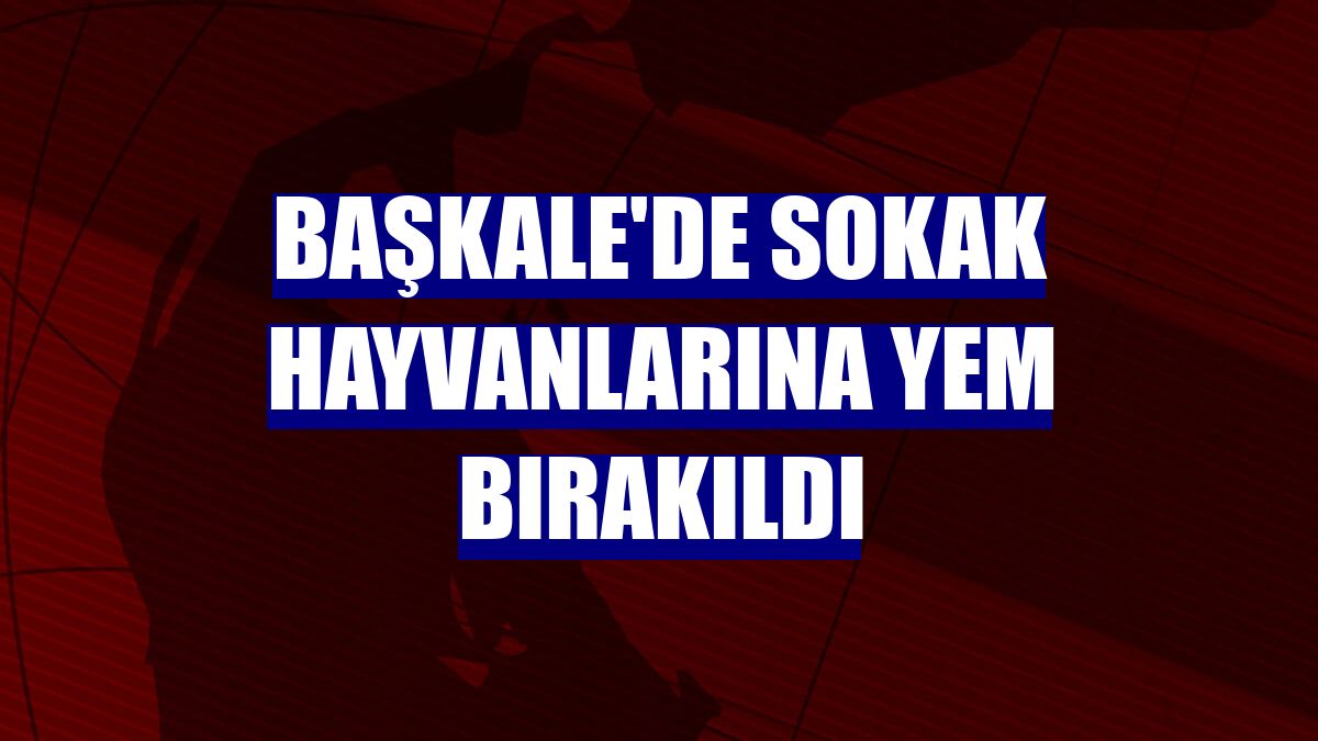 Başkale'de sokak hayvanlarına yem bırakıldı