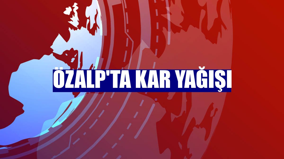 Özalp'ta kar yağışı