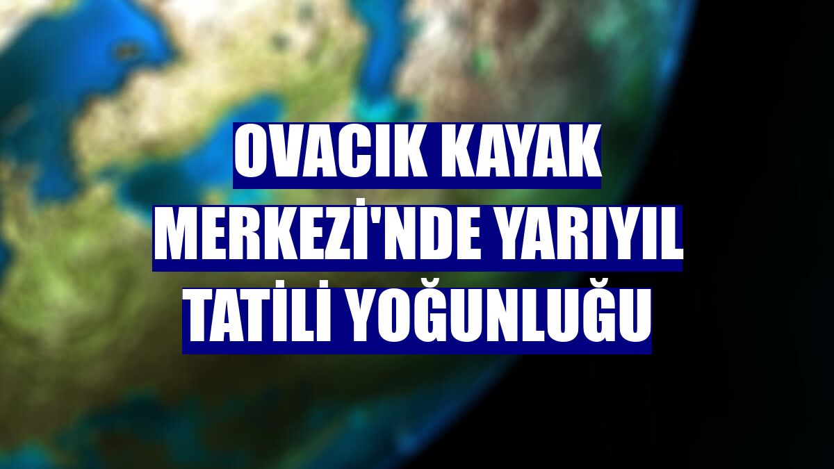 Ovacık Kayak Merkezi'nde yarıyıl tatili yoğunluğu