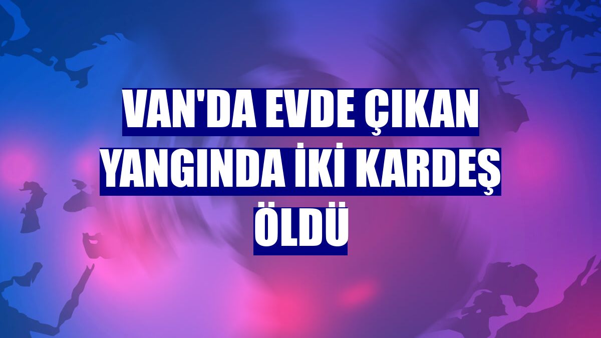 Van'da evde çıkan yangında iki kardeş öldü
