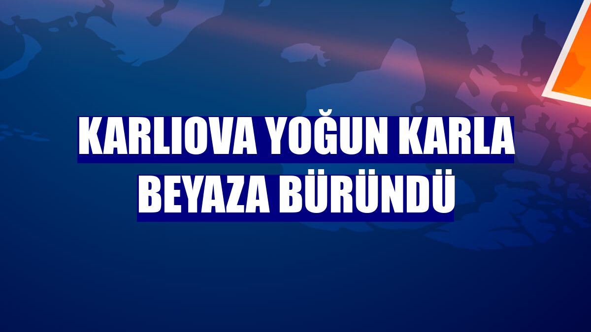Karlıova yoğun karla beyaza büründü