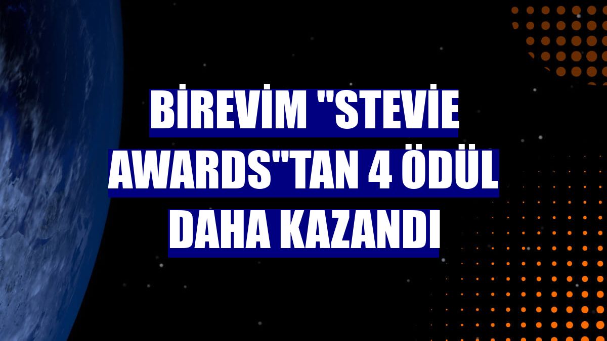 Birevim "Stevie Awards"tan 4 ödül daha kazandı