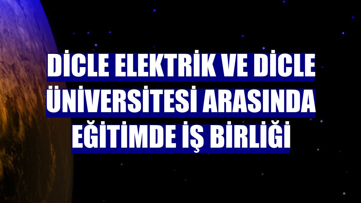 Dicle Elektrik ve Dicle Üniversitesi arasında eğitimde iş birliği