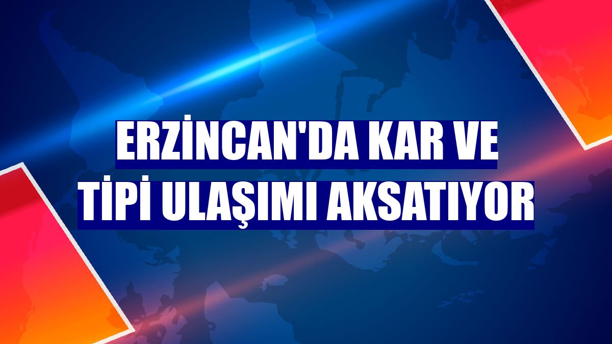 Erzincan'da kar ve tipi ulaşımı aksatıyor