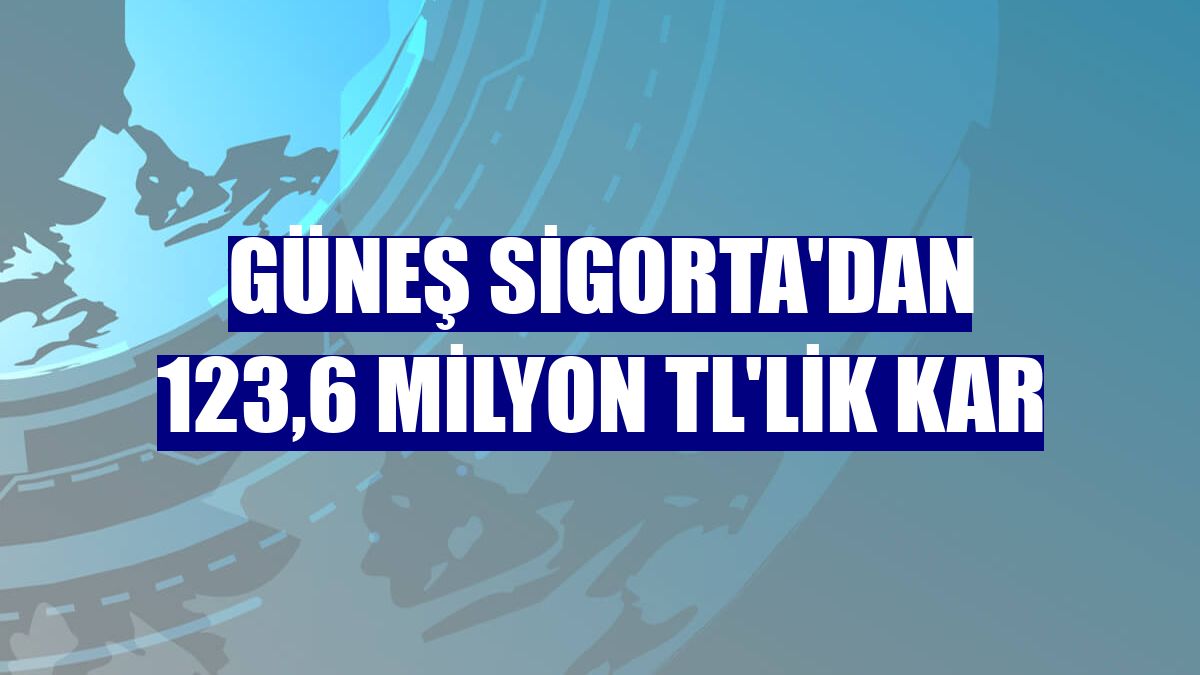 Güneş Sigorta'dan 123,6 milyon TL'lik kar