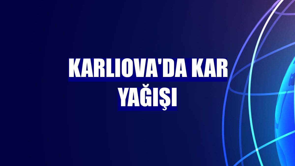 Karlıova'da kar yağışı