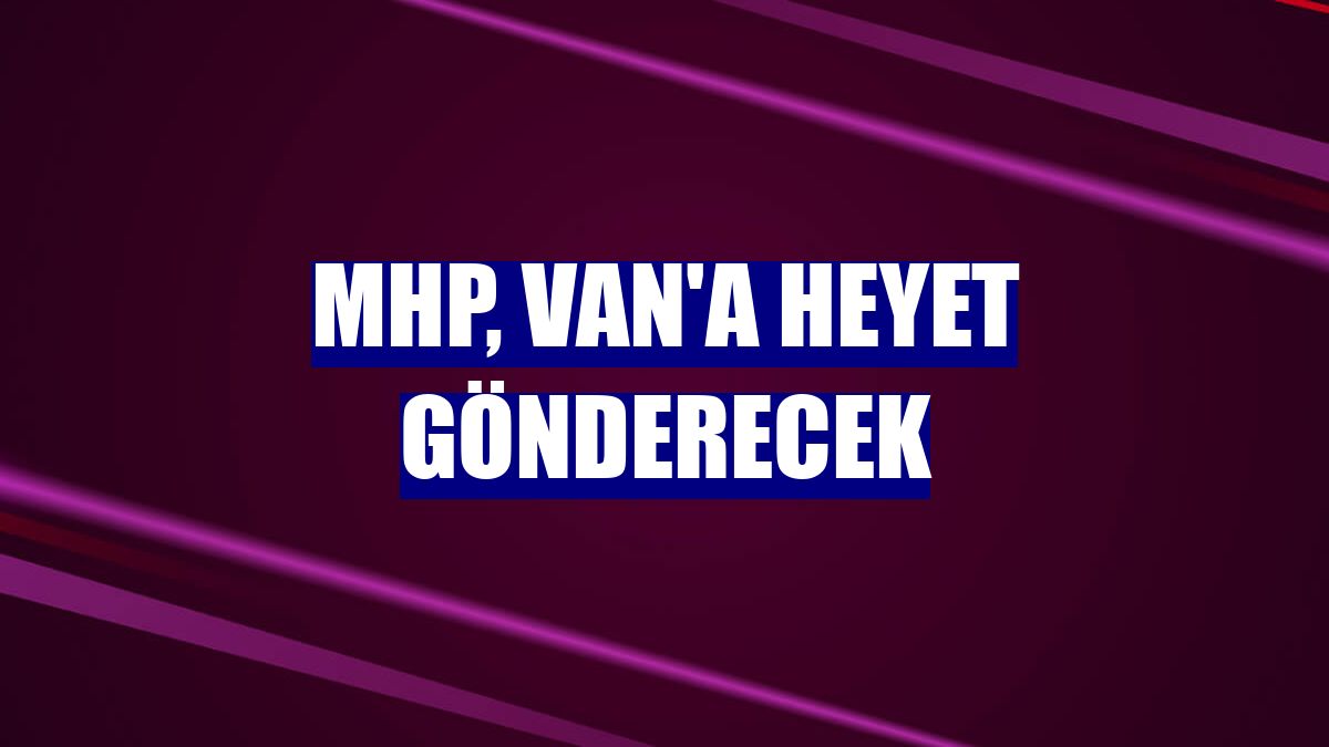 MHP, Van'a heyet gönderecek