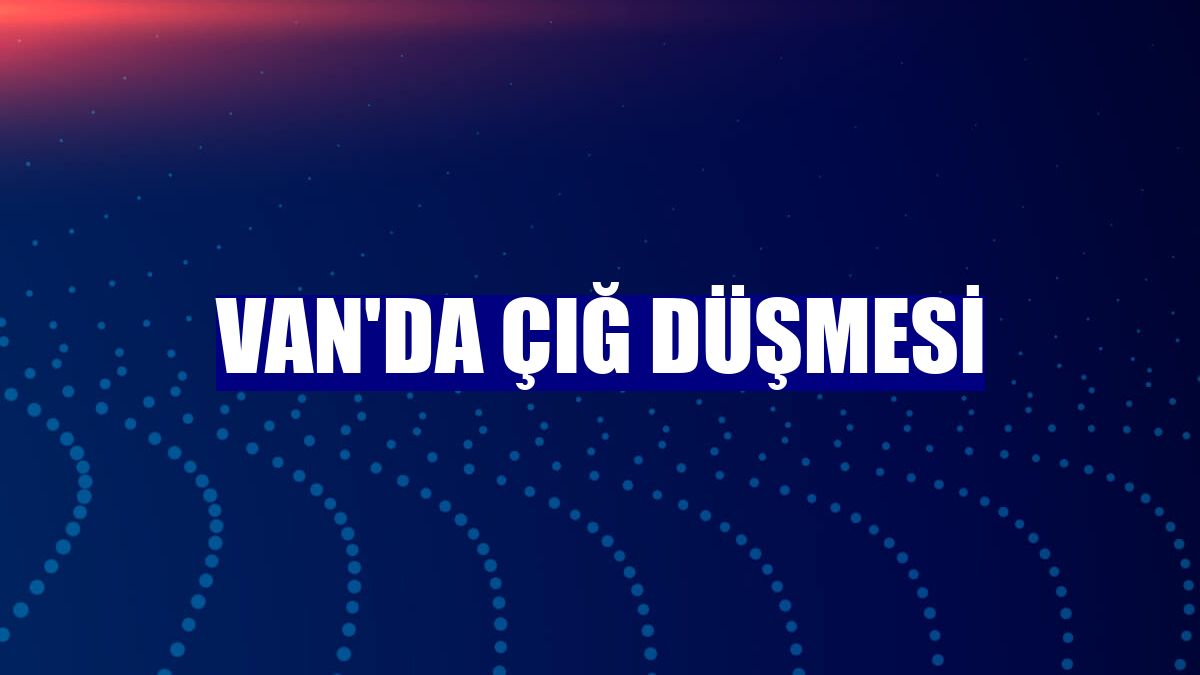 Van'da çığ düşmesi