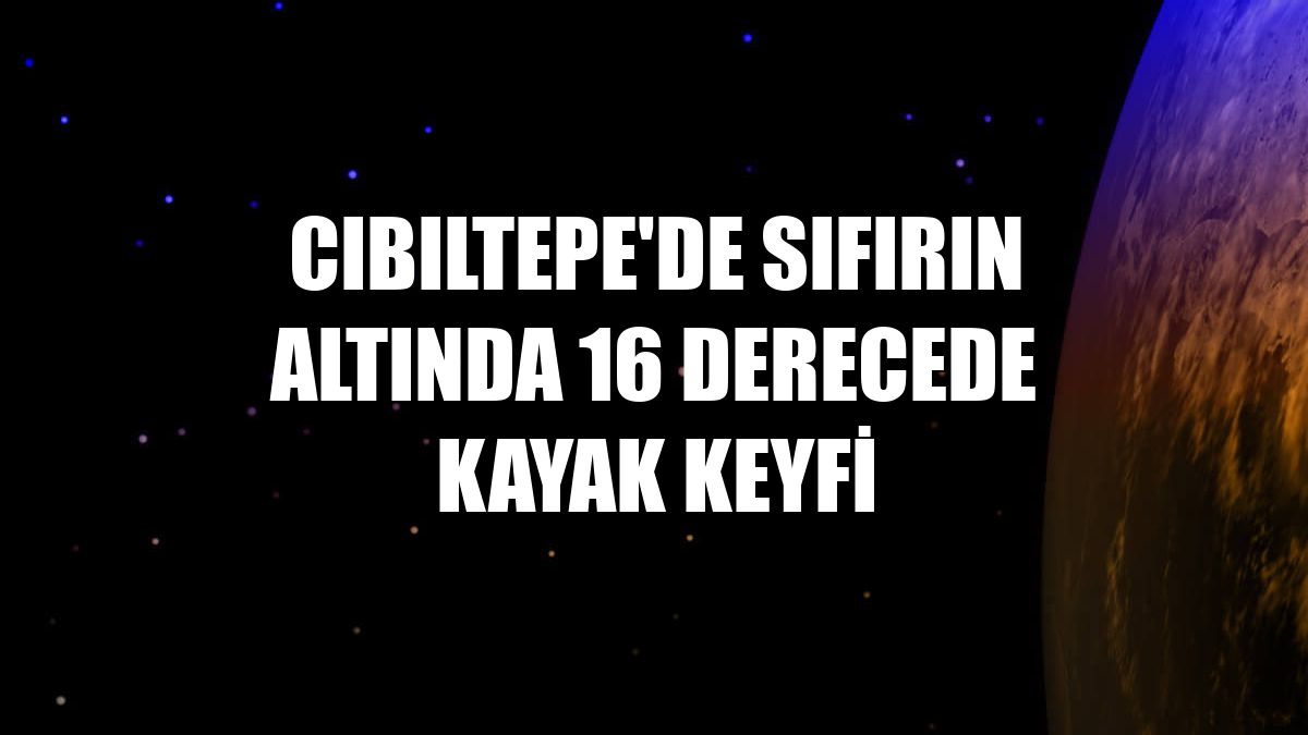 Cıbıltepe'de sıfırın altında 16 derecede kayak keyfi