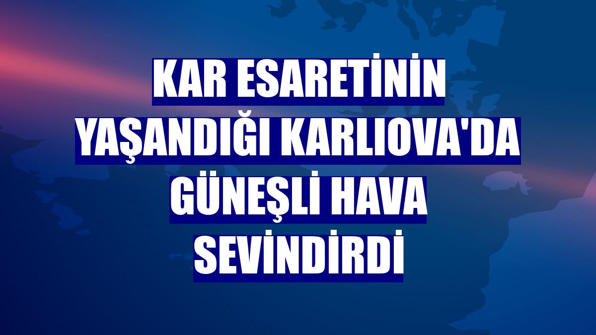 Kar esaretinin yaşandığı Karlıova'da güneşli hava sevindirdi