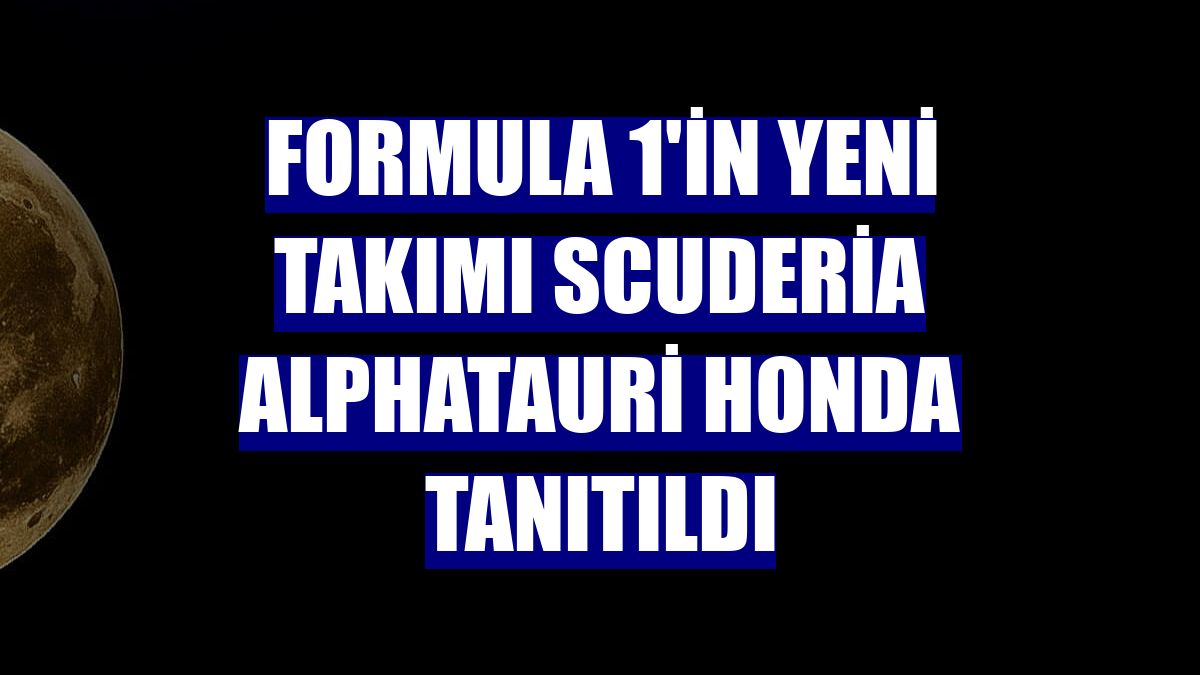 Formula 1'in yeni takımı Scuderia AlphaTauri Honda tanıtıldı