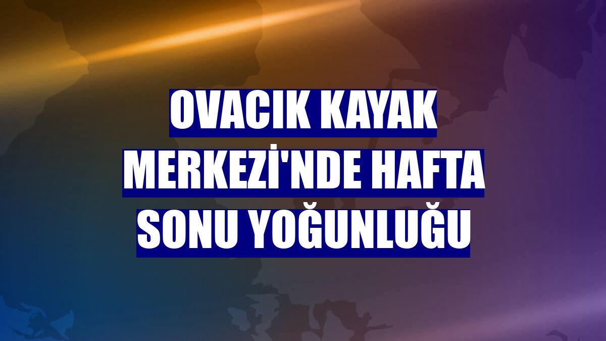Ovacık Kayak Merkezi'nde hafta sonu yoğunluğu