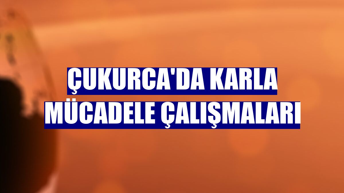 Çukurca'da karla mücadele çalışmaları