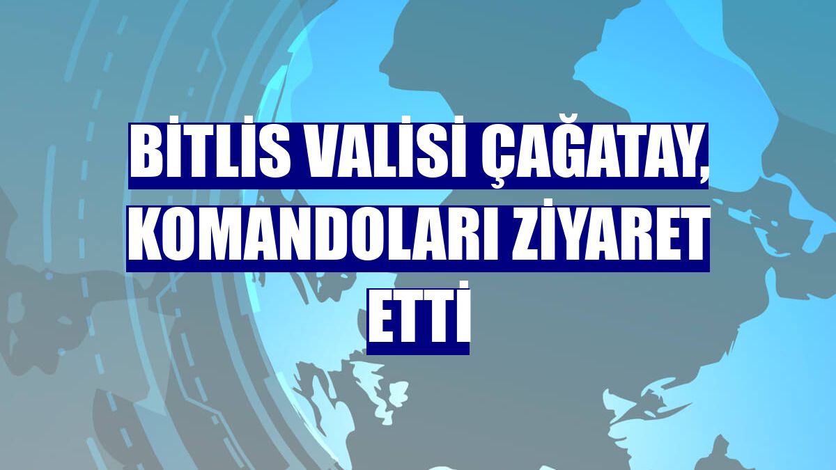 Bitlis Valisi Çağatay, komandoları ziyaret etti