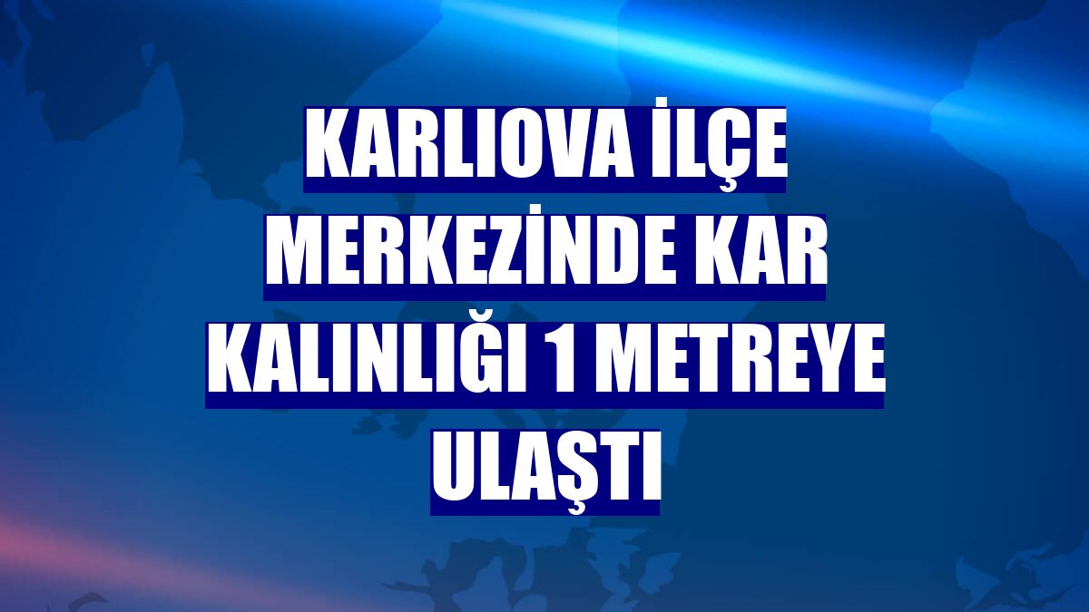 Karlıova ilçe merkezinde kar kalınlığı 1 metreye ulaştı