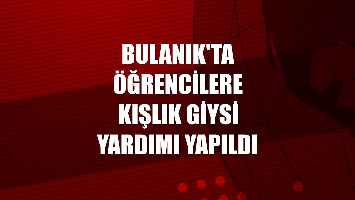 Bulanık'ta öğrencilere kışlık giysi yardımı yapıldı