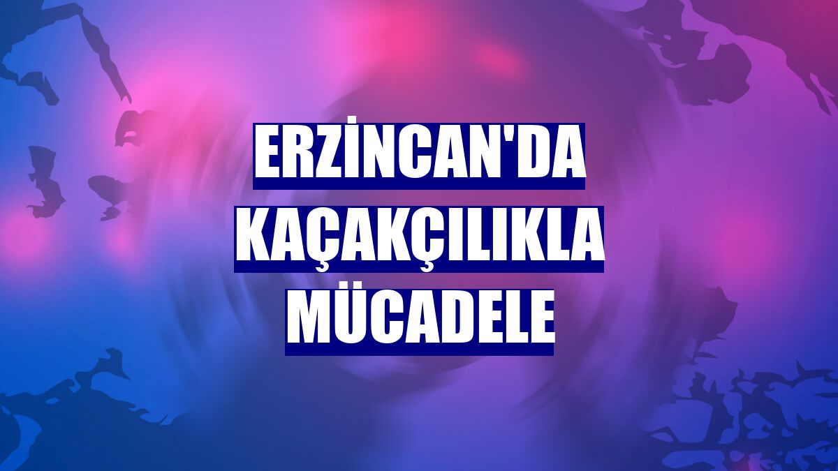 Erzincan'da kaçakçılıkla mücadele