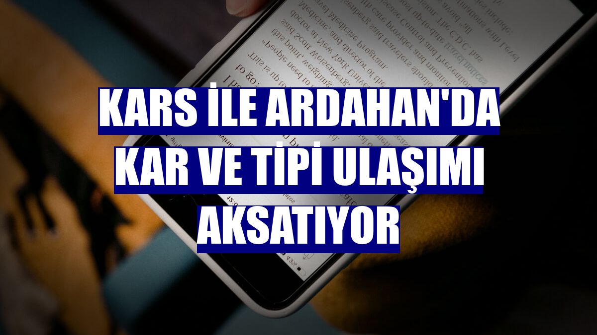 Kars ile Ardahan'da kar ve tipi ulaşımı aksatıyor