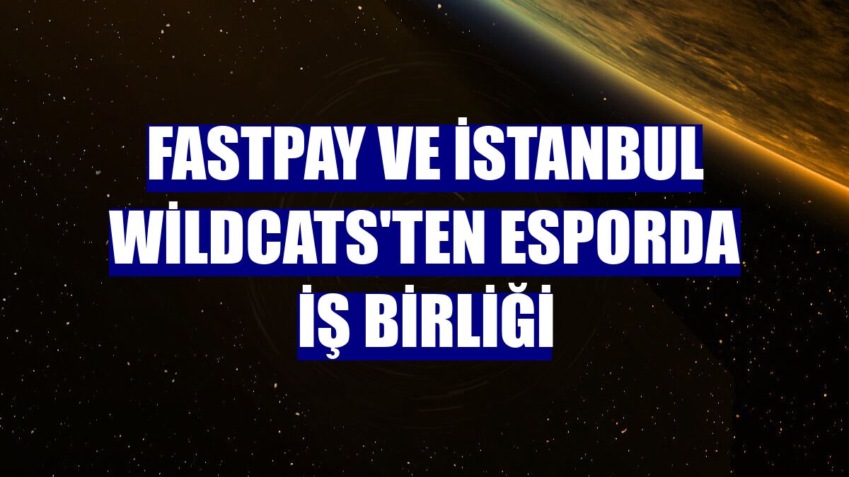 fastPay ve İstanbul Wildcats'ten esporda iş birliği