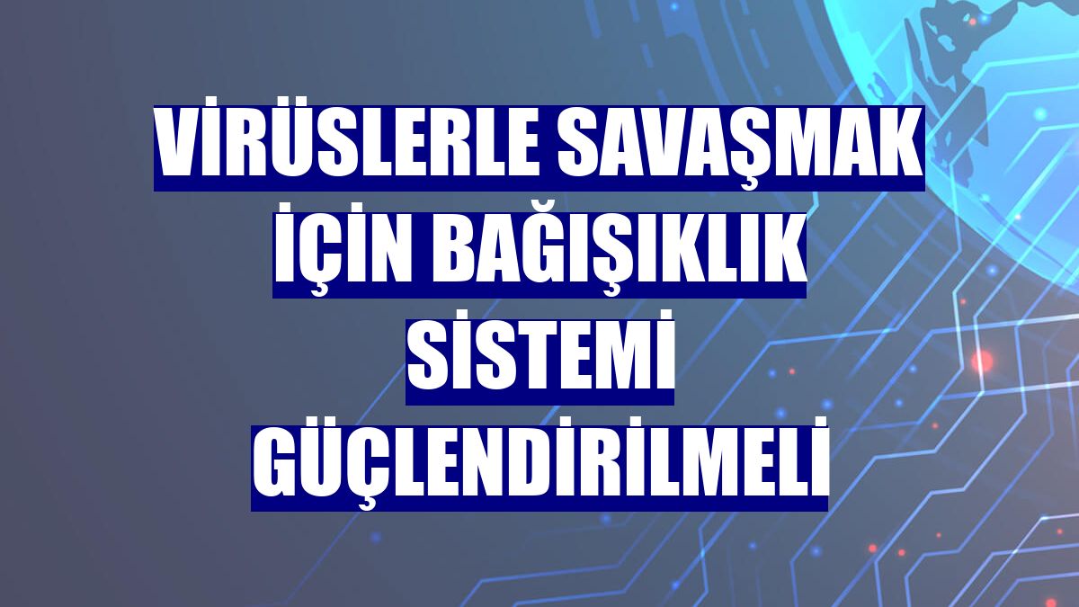 Virüslerle savaşmak için bağışıklık sistemi güçlendirilmeli
